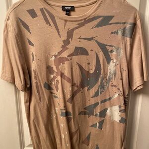 Express Tan Graphic Short Sleeve Tee